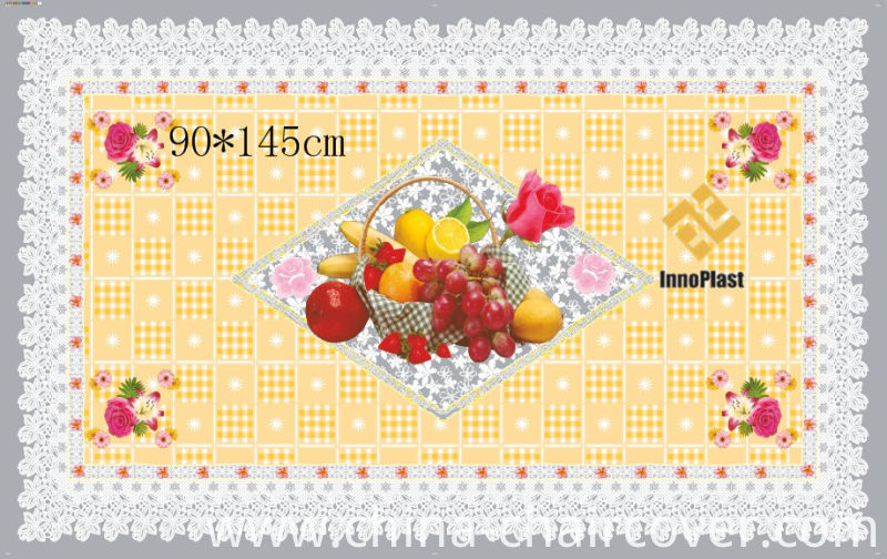 90*145cm All in One Independent Design Transparent Printed Tablecloth